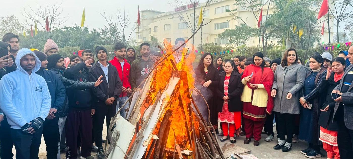 Lohri was celebrated with great rites and enthusiasm at Aryan's
